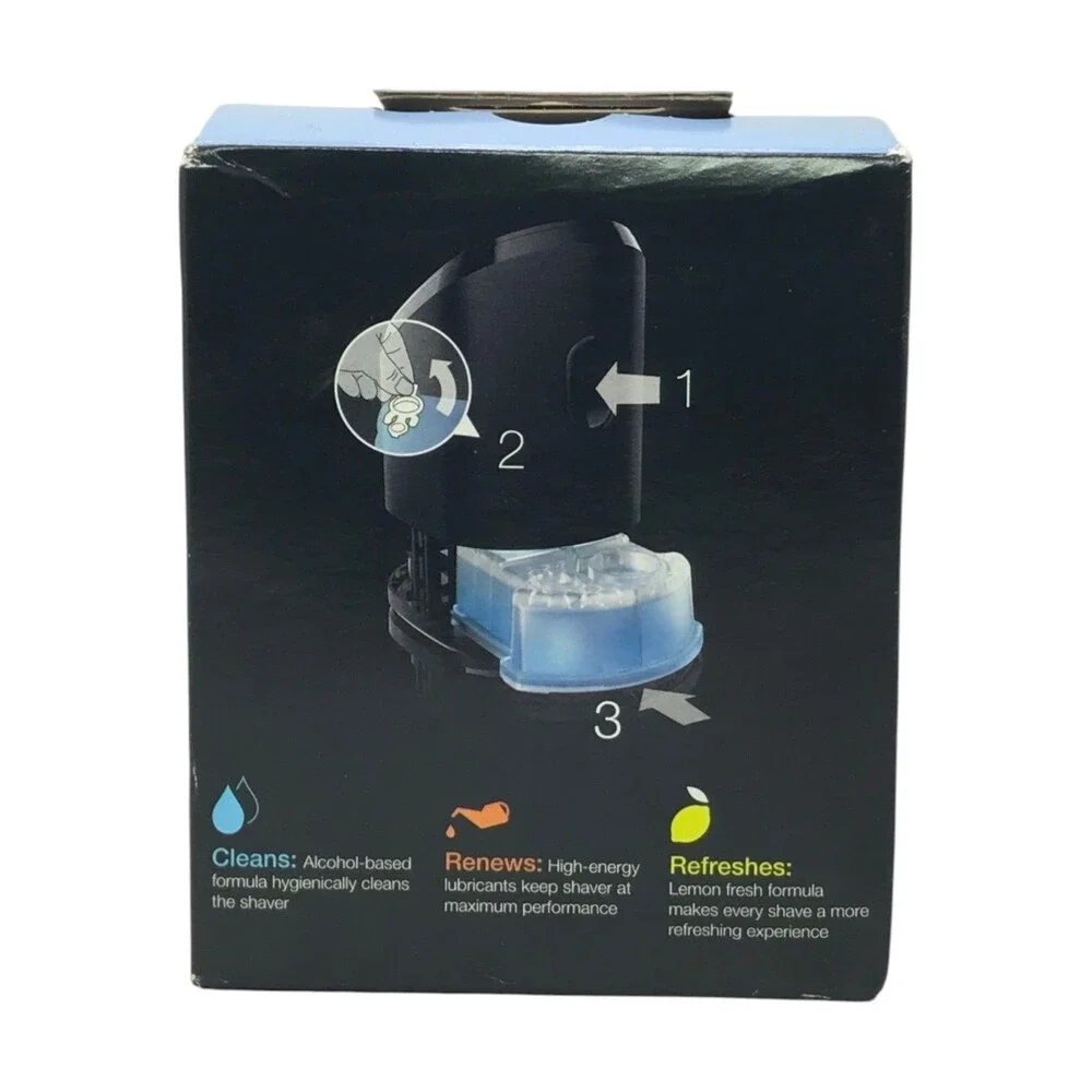 Braun CCR2 Type 5331 Clean & Renew Shaver Cleaning Cartridges Lemon Fresh 2-Pack